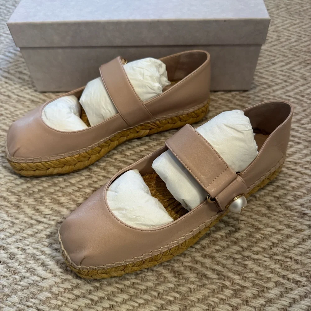 NWT JIMMY CHOO Fayence leather espadrilles - Picture 6 of 10